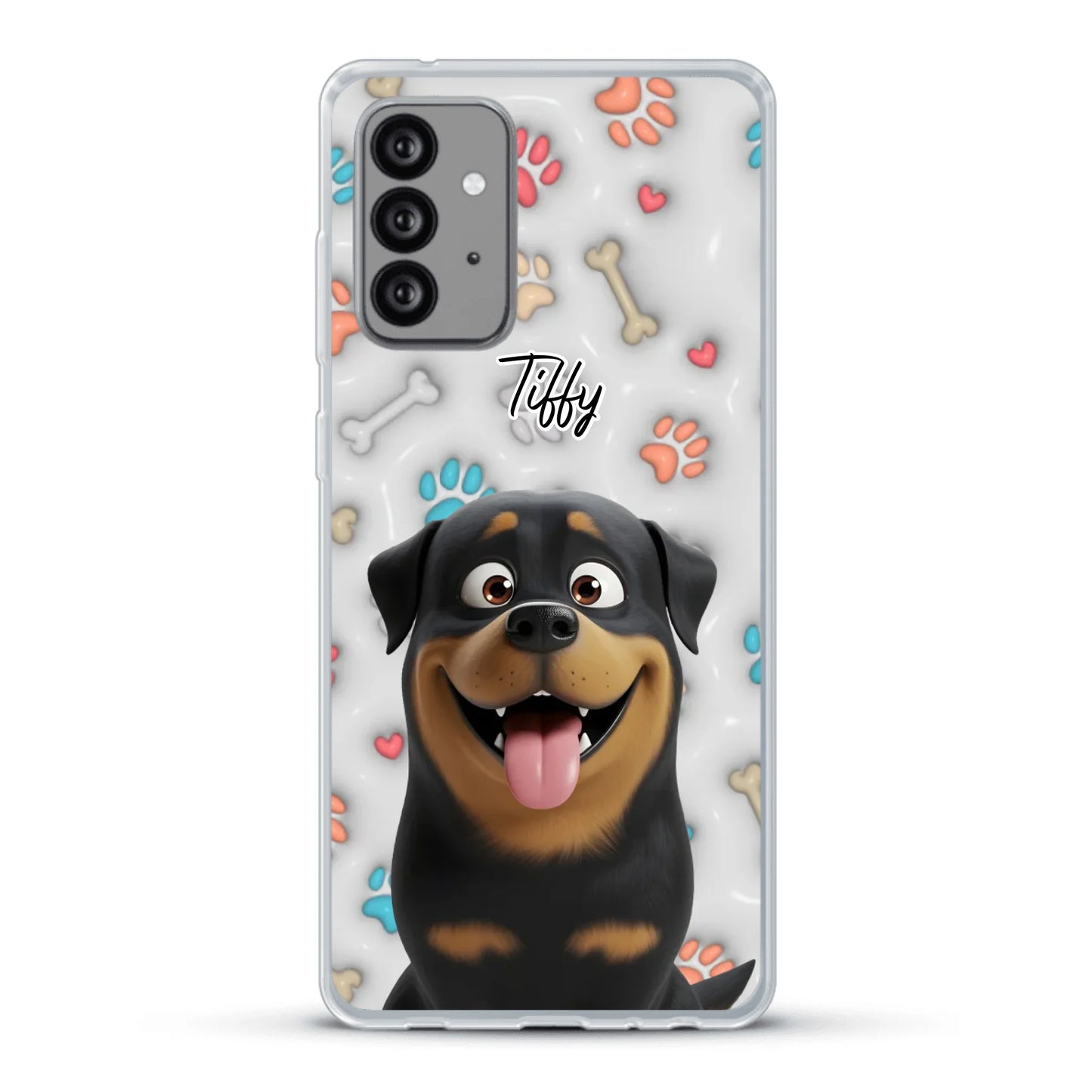 My fave pair of paws (3D look) - Personalised Phone Case