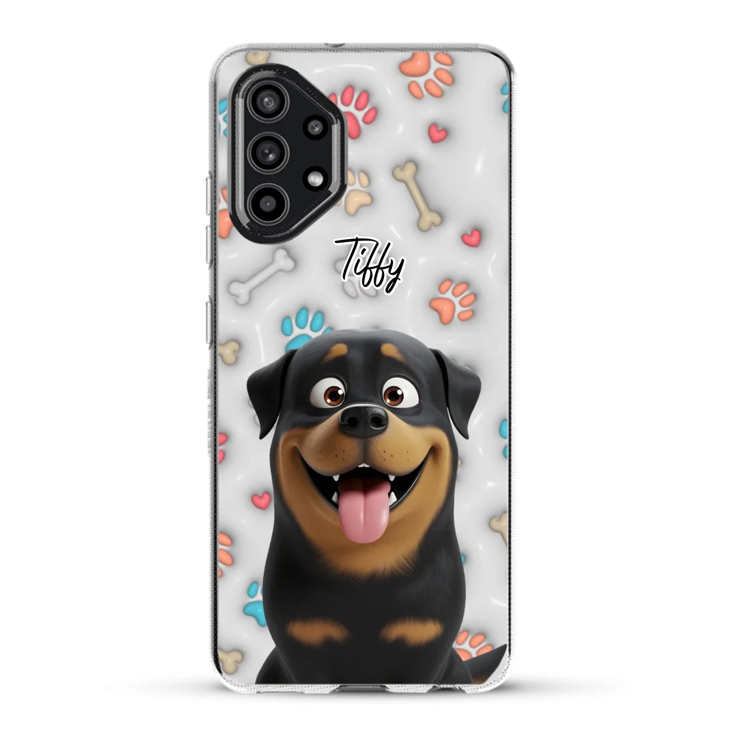 My fave pair of paws (3D look) - Personalised Phone Case