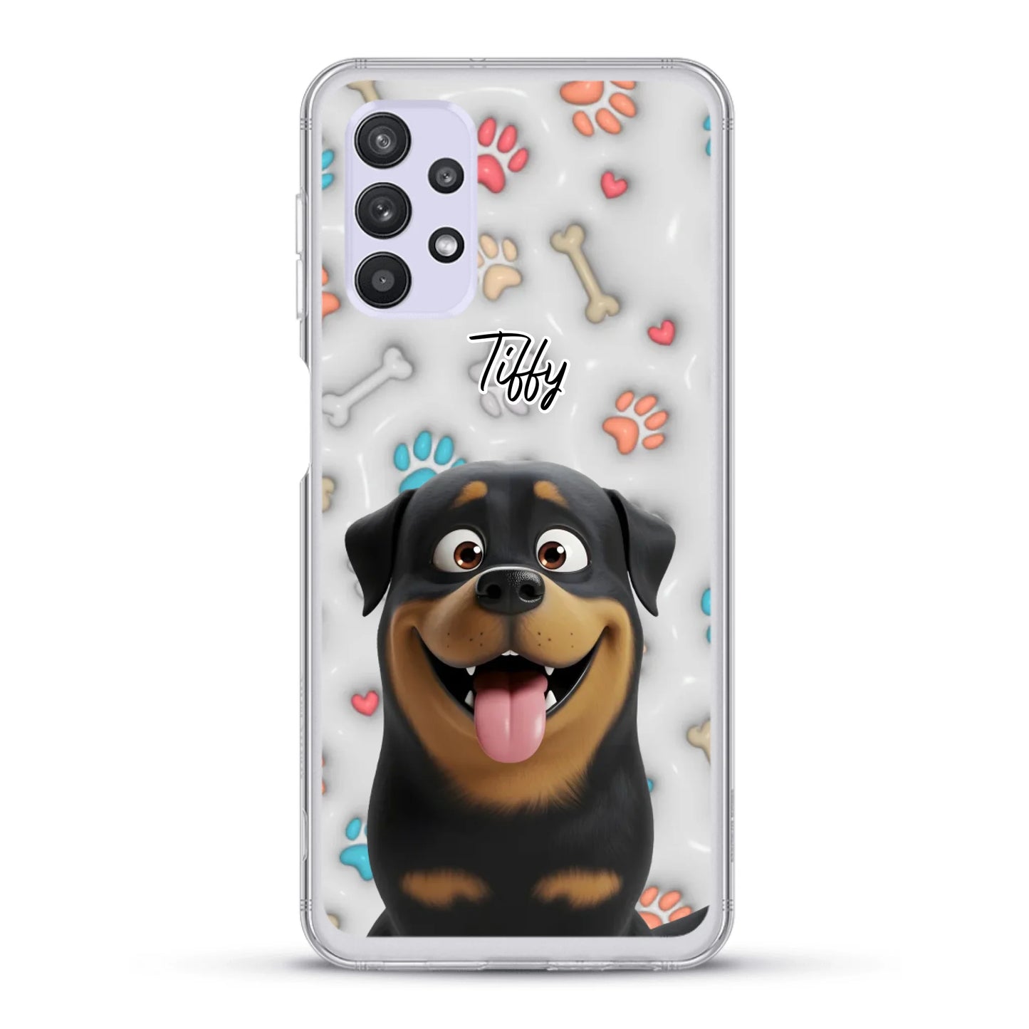My fave pair of paws (3D look) - Personalised Phone Case