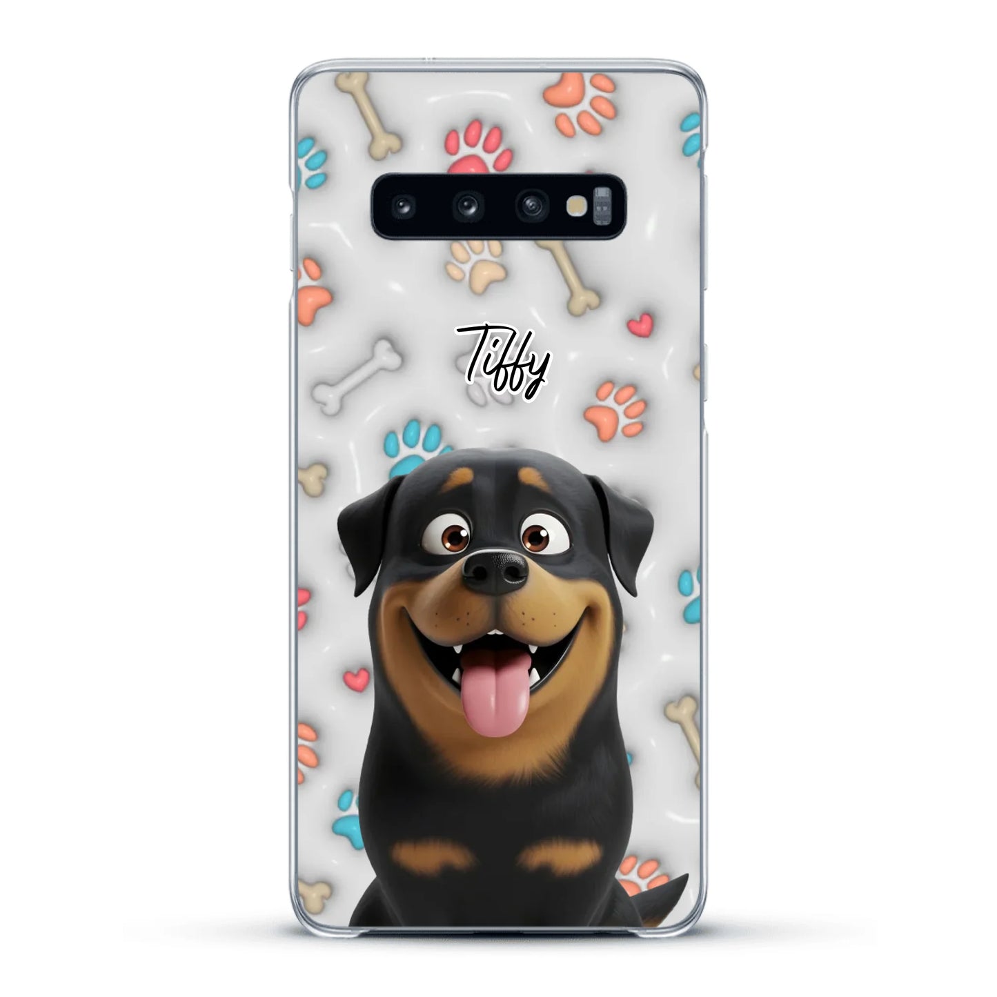 My fave pair of paws (3D look) - Personalised Phone Case