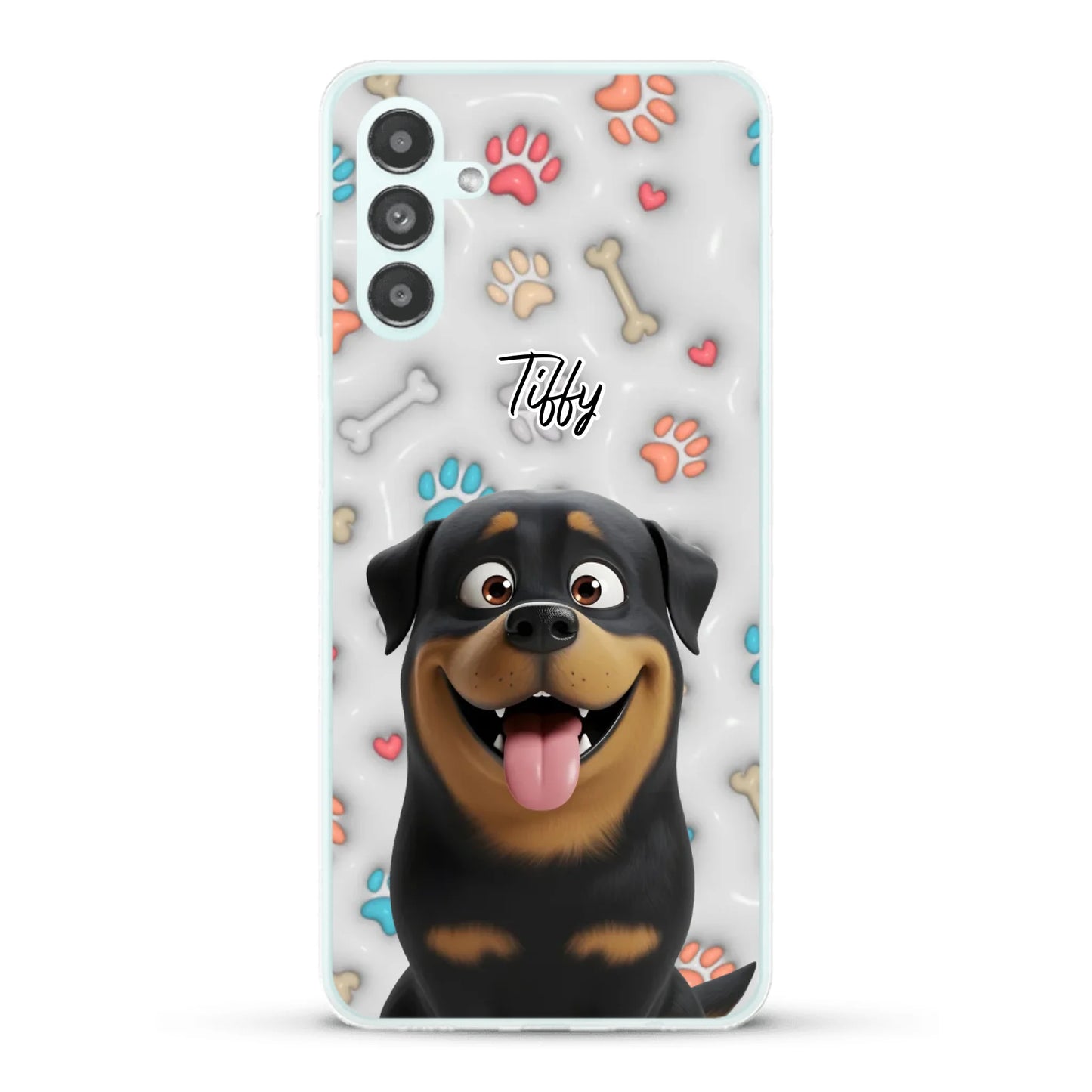 My fave pair of paws (3D look) - Personalised Phone Case