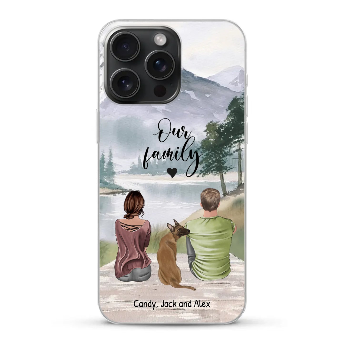 Together with our pet - Personalised Phone Case