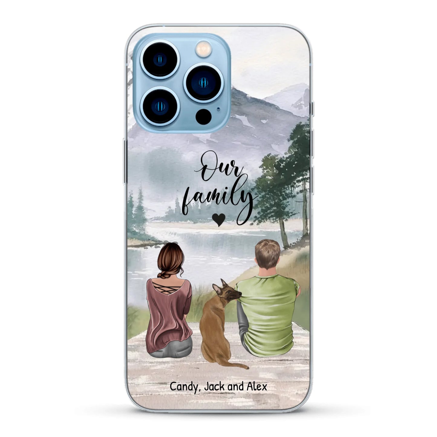 Together with our pet - Personalised Phone Case