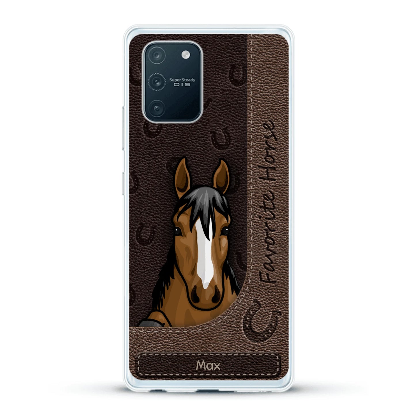 Peeking horses leather Look - Personalised Phone Case