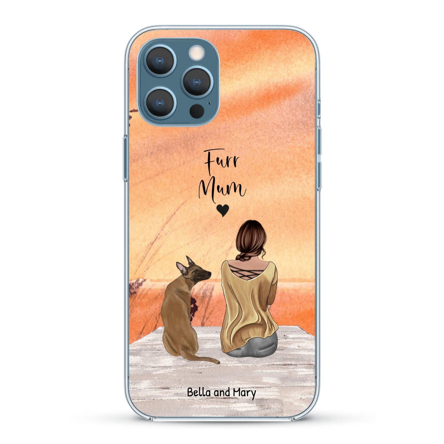 Together with my pet - Personalised Phone Case