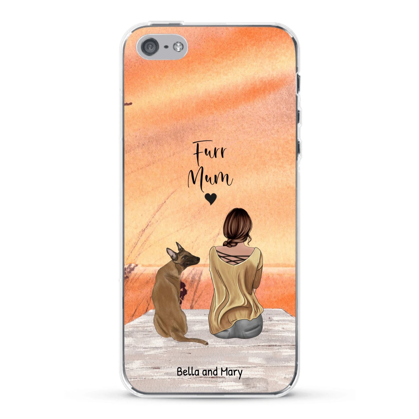 Together with my pet - Personalised Phone Case