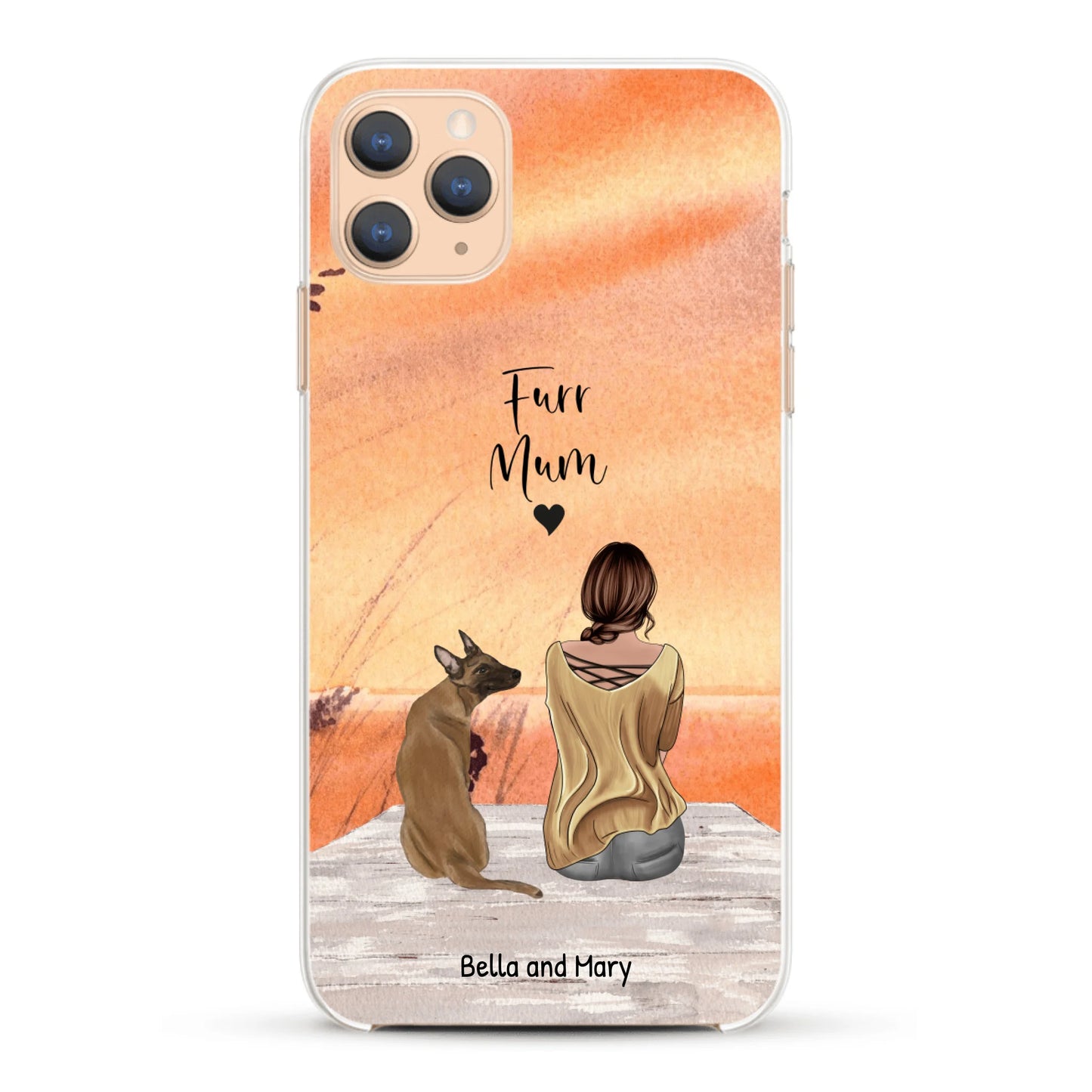 Together with my pet - Personalised Phone Case