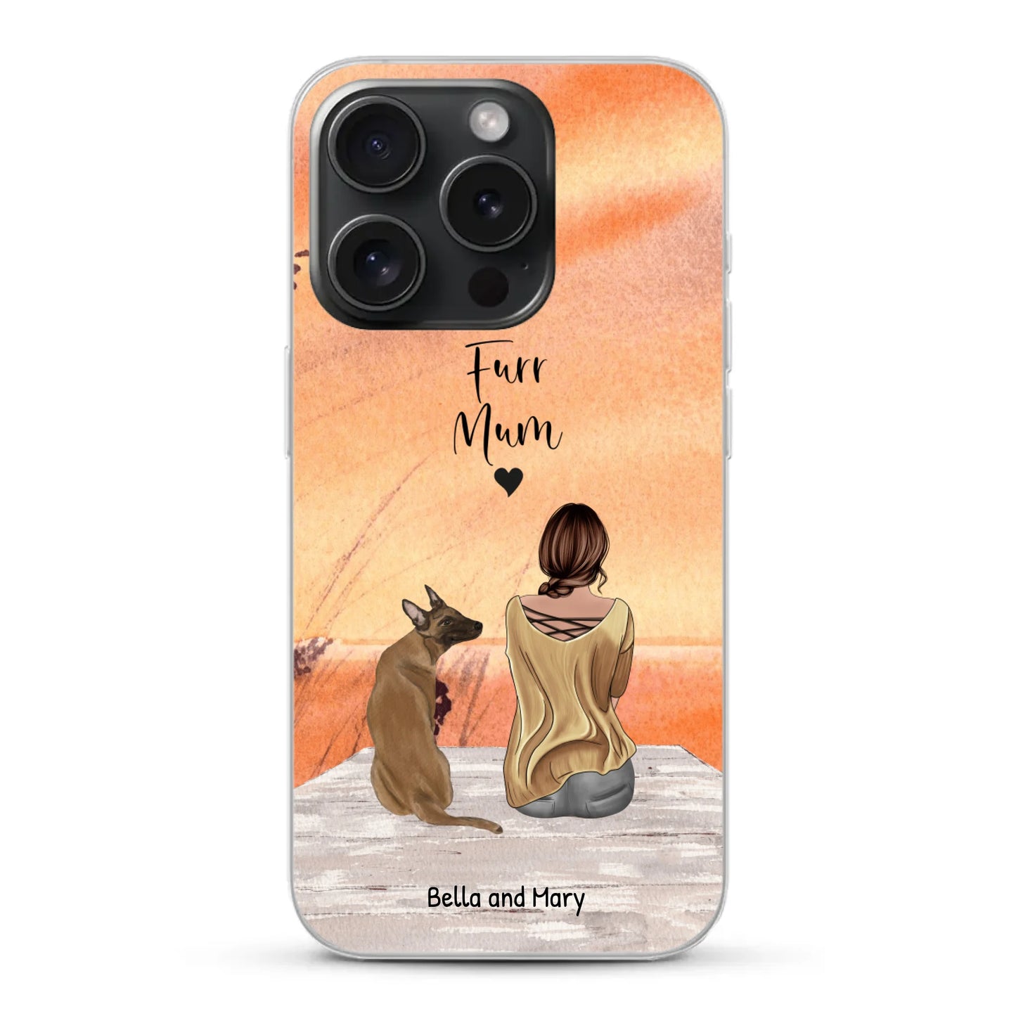 Together with my pet - Personalised Phone Case