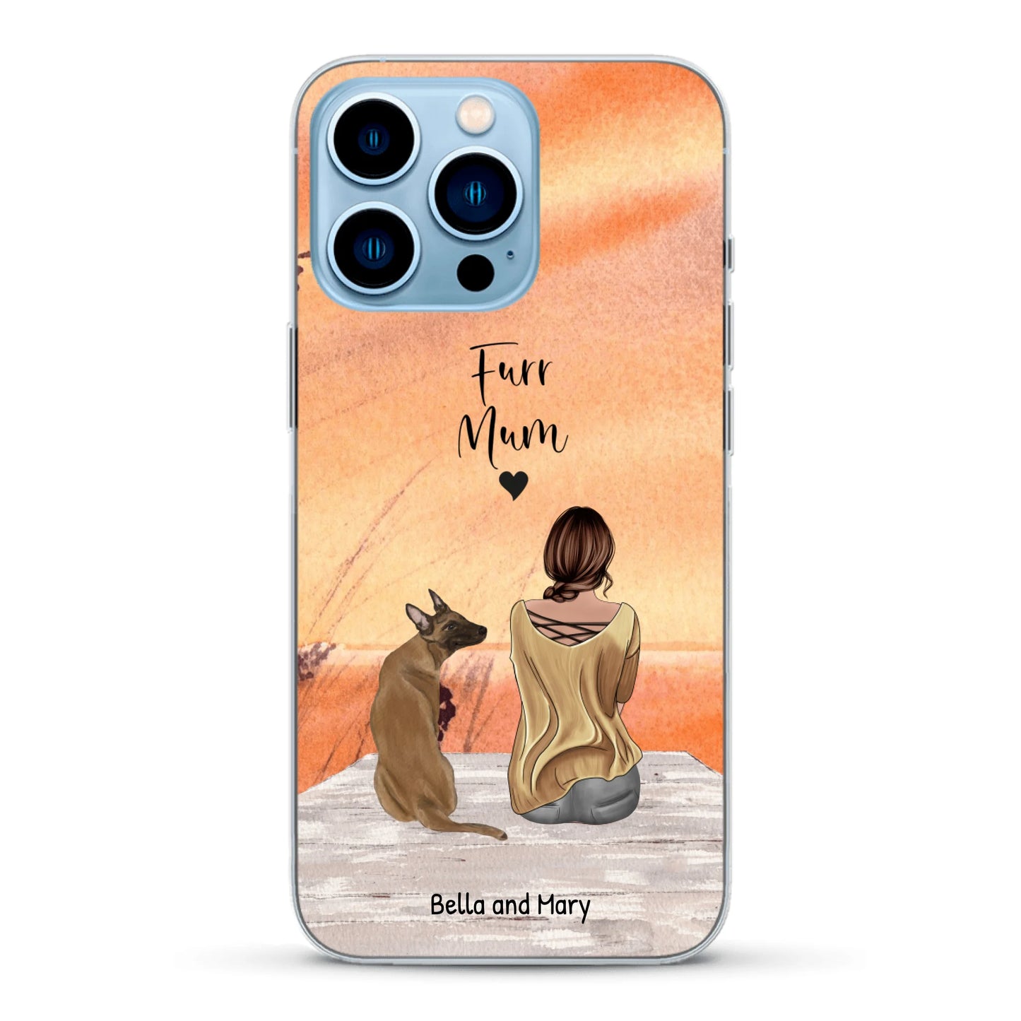 Together with my pet - Personalised Phone Case