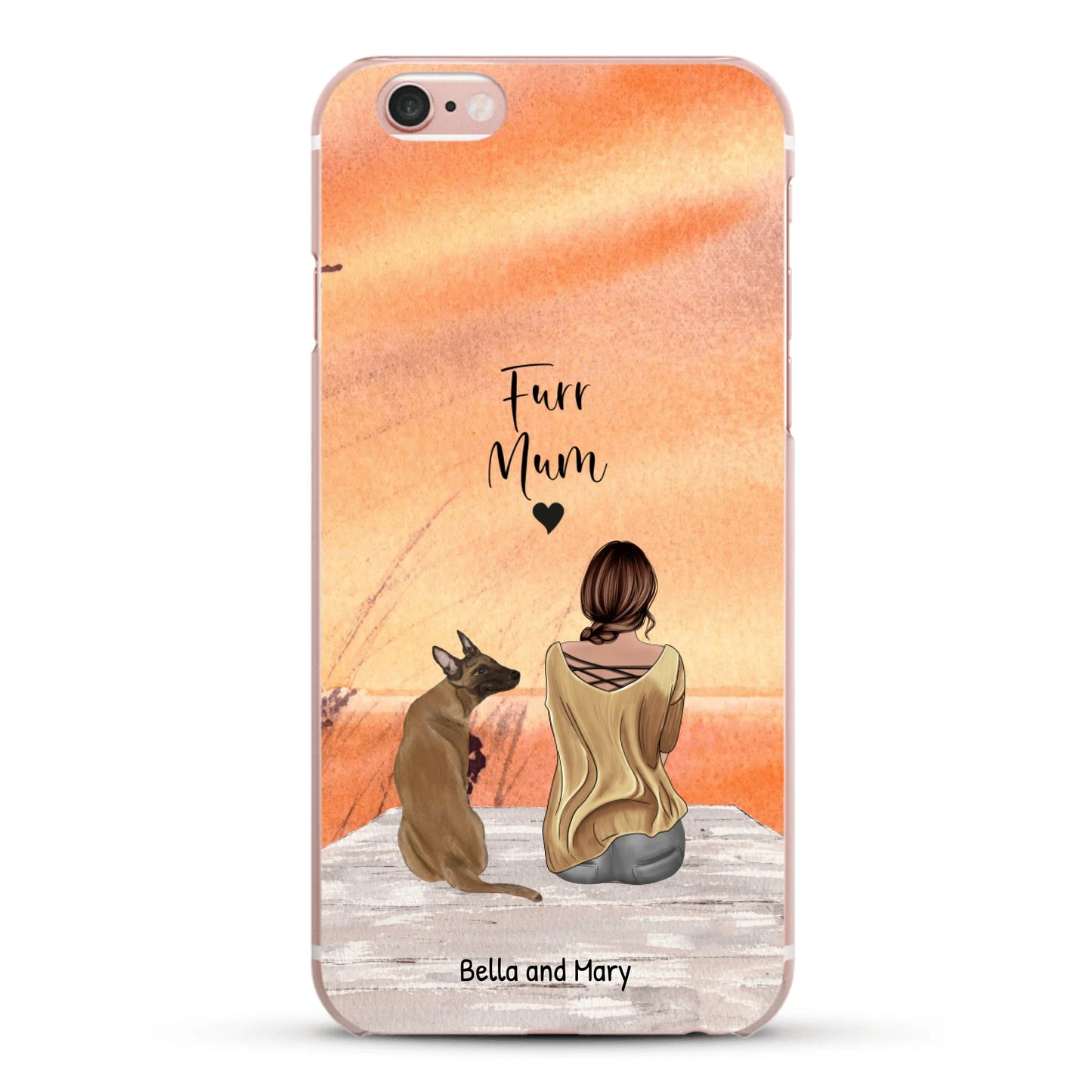 Together with my pet - Personalised Phone Case