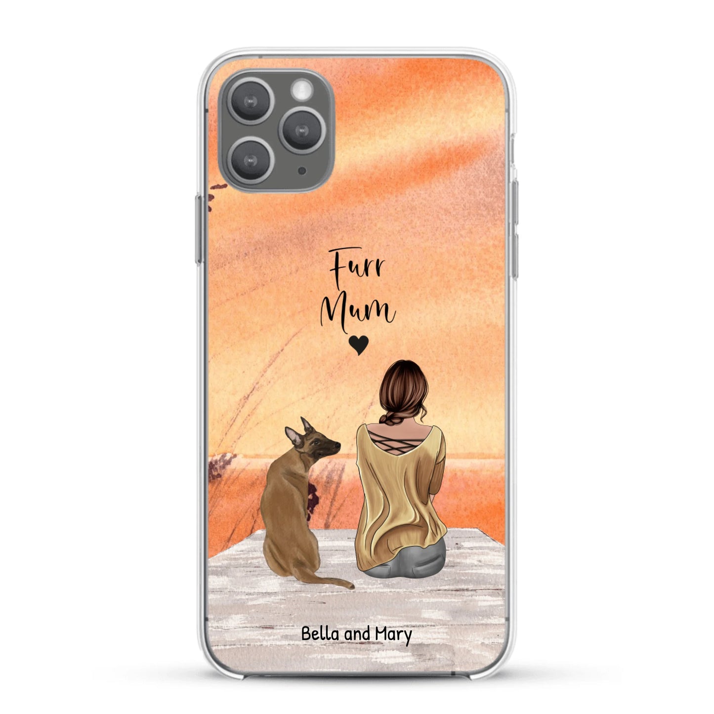 Together with my pet - Personalised Phone Case