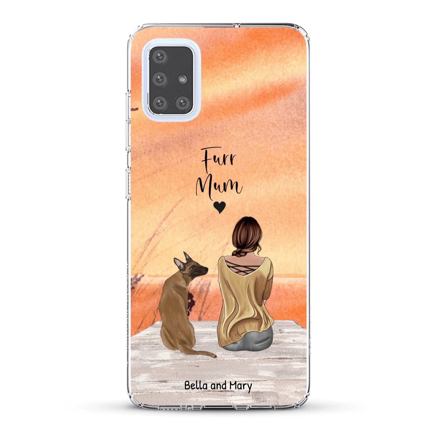 Together with my pet - Personalised Phone Case