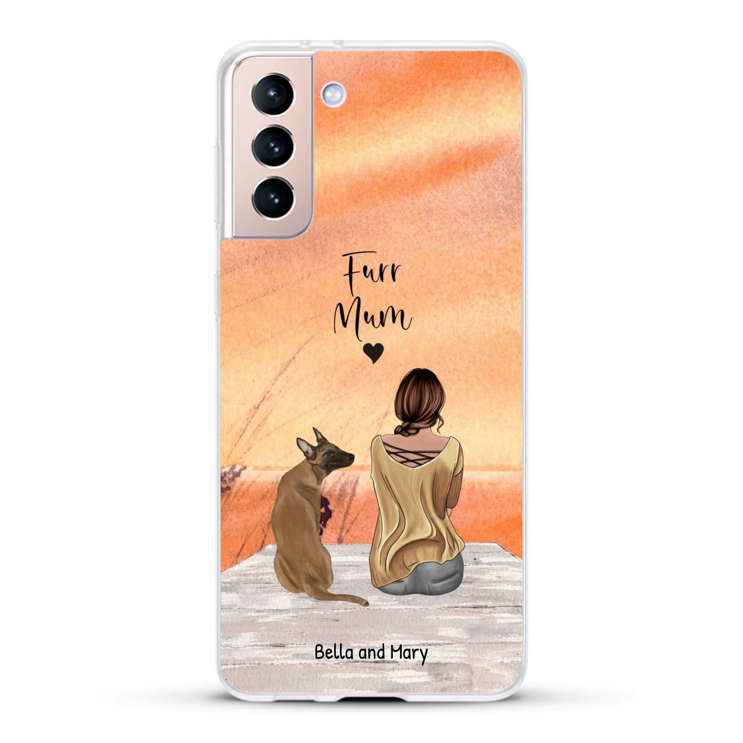 Together with my pet - Personalised Phone Case