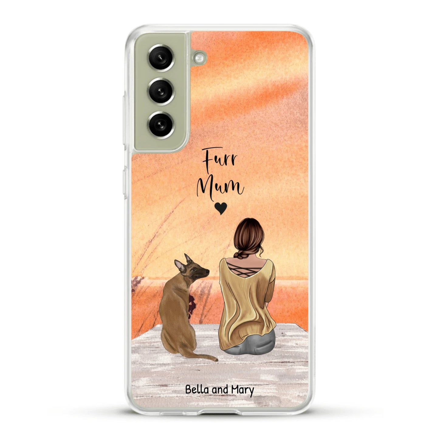 Together with my pet - Personalised Phone Case