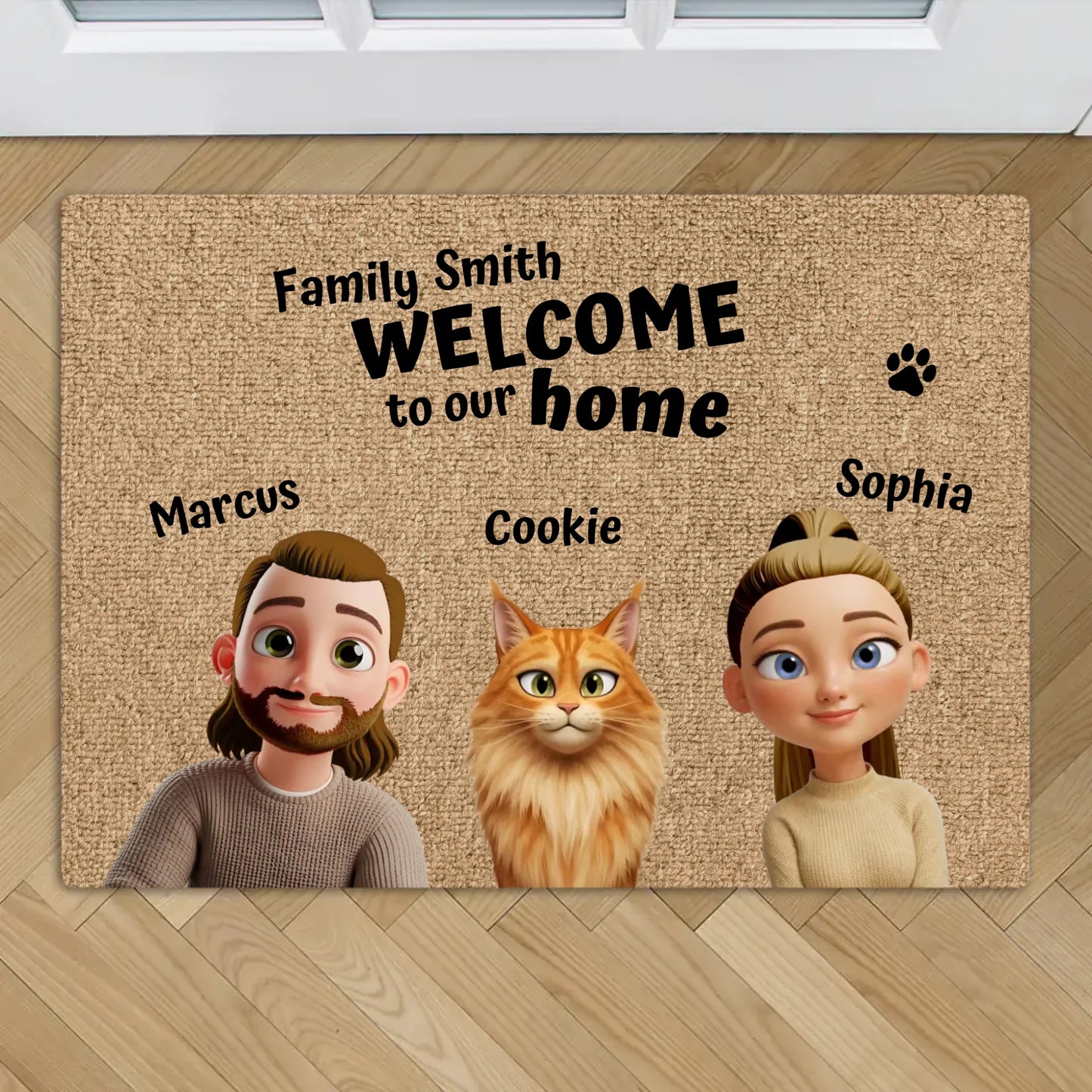 Our home - Personalised Doormat
