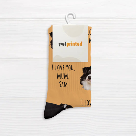Your photo with text - Personalised Socks