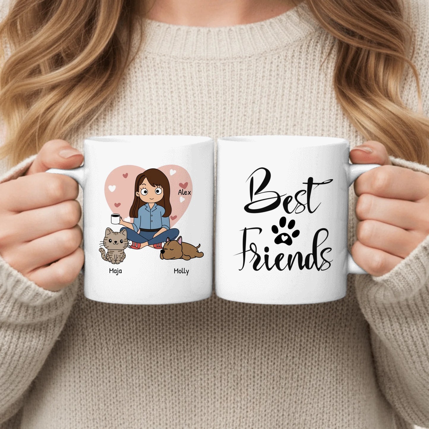 Pet parent - Personalised Mug (Comic Style)