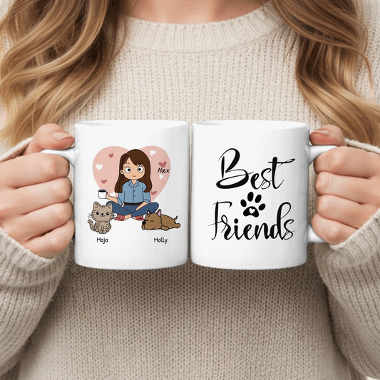 Pet parent - Personalised Mug (Comic Style)