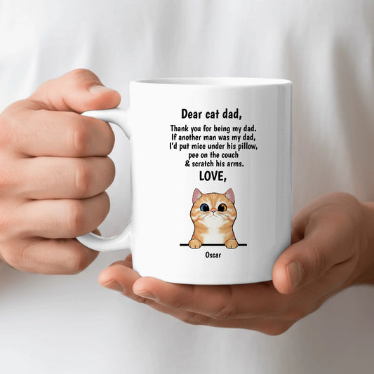 Dear cat parent (curious cats) - Personalised Mug