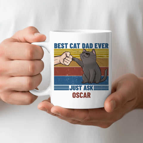 Best cat dad ever - Personalised Mug - Featured Image