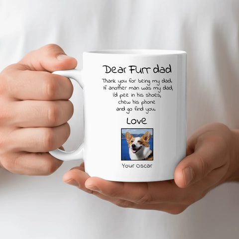 Dear Dog Dad with Photo - Personalised Mug - Featured Image