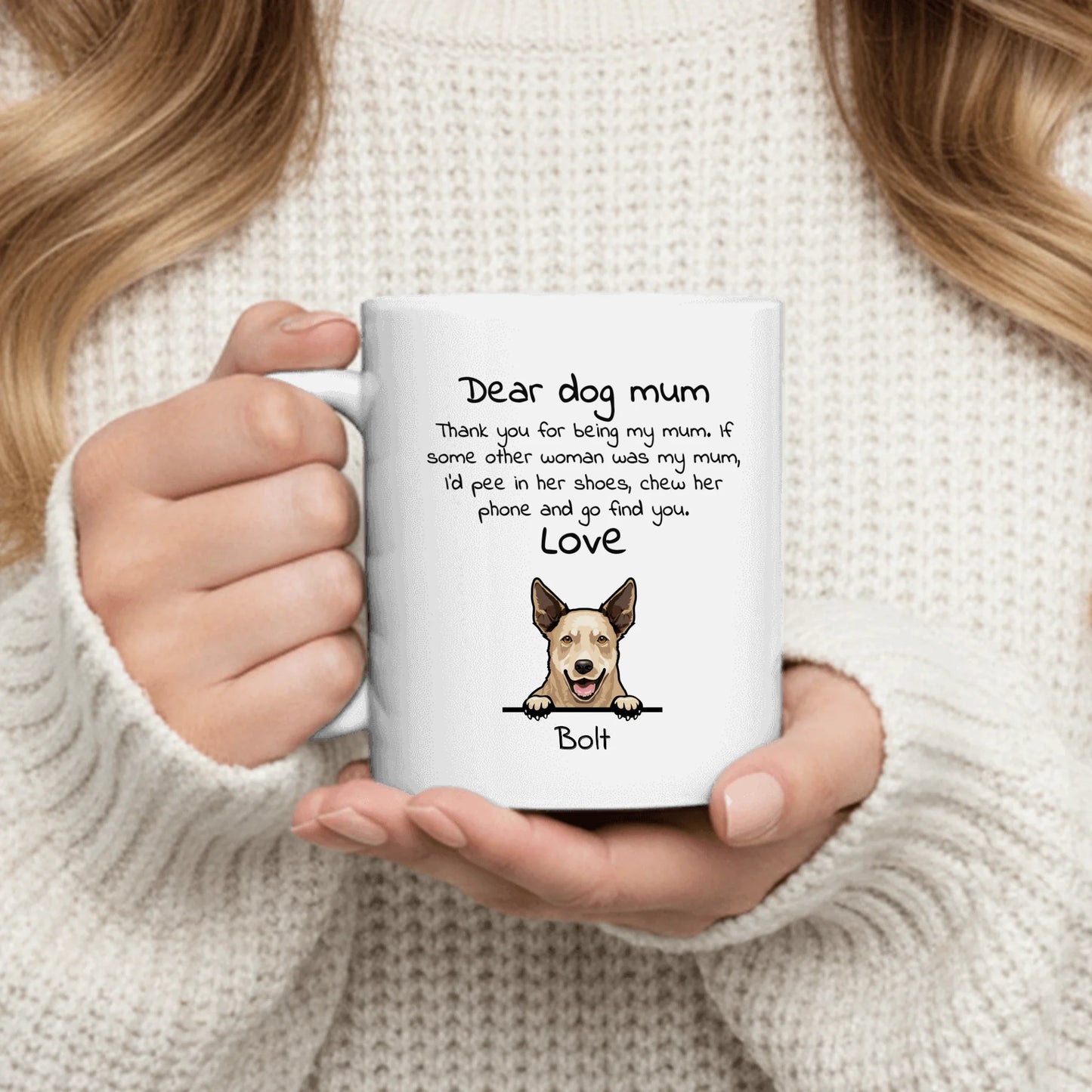 Dear dog mum - Personalised Mug