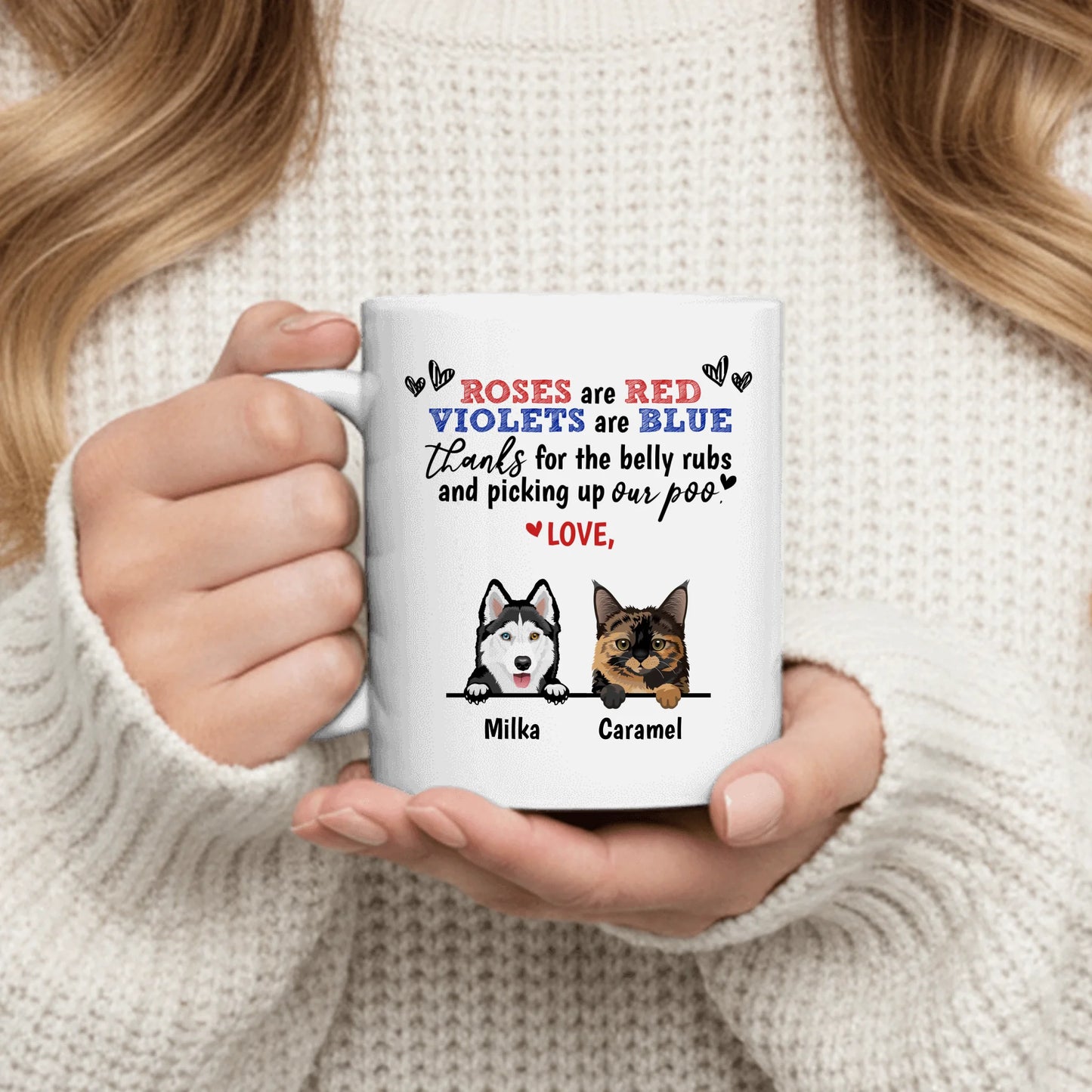 Roses are red - Personalised Mug