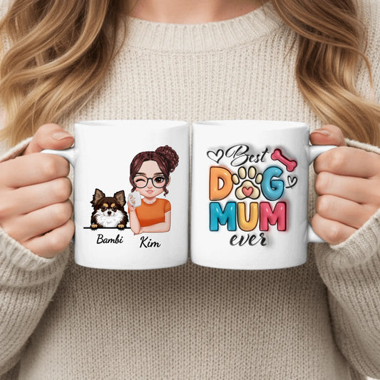 Best pet mum (3D look) - Personalised Mug