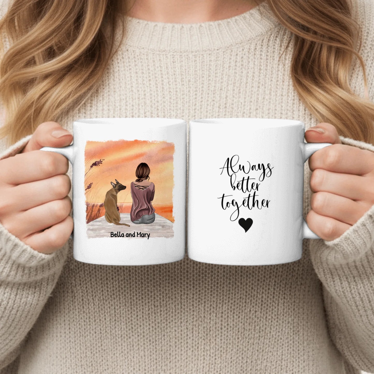 Together with my pet - Personalised Mug