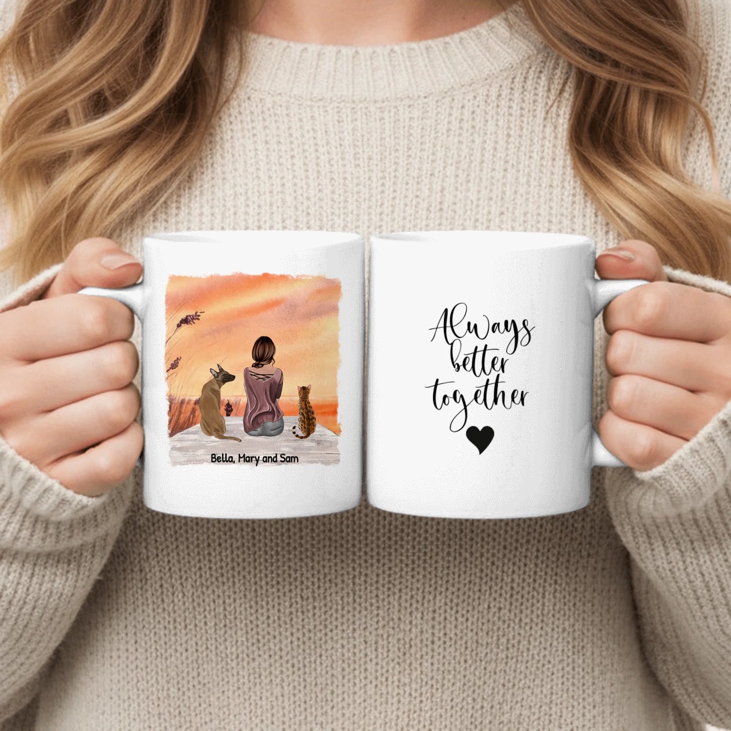 Together with my pet - Personalised Mug