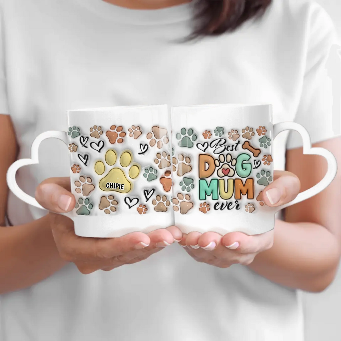 Best pet parents (3D look) - Personalised Mug