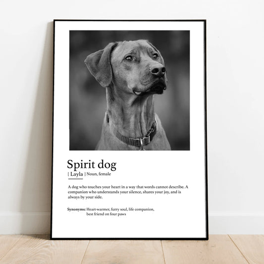 Definition spirit animal - Personalised Poster
