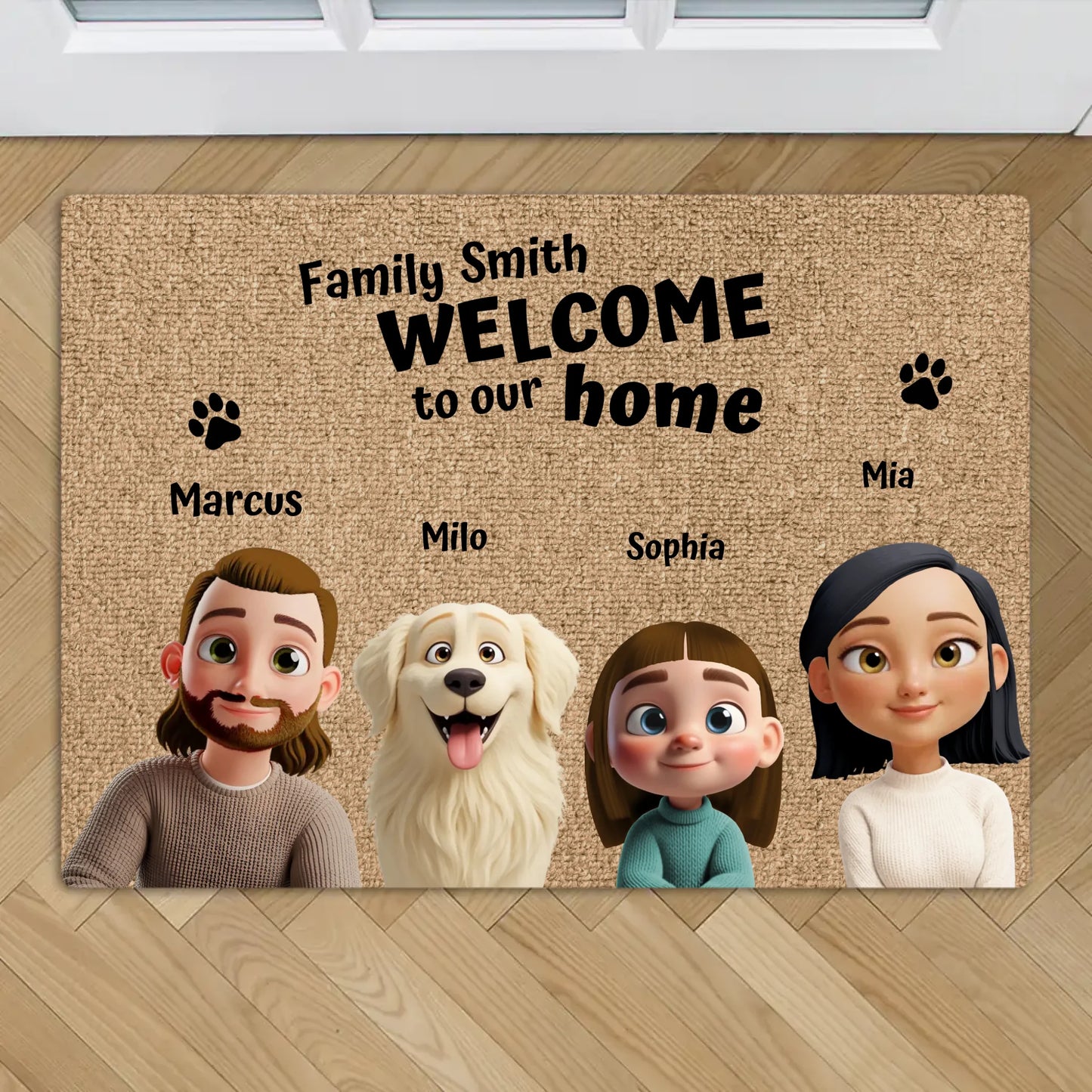 Our home - Personalised Doormat