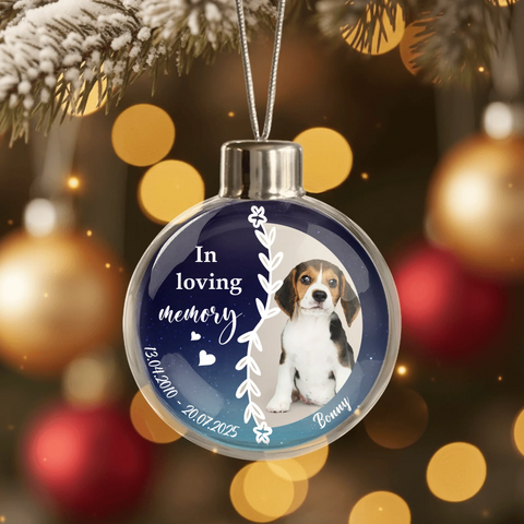 In loving memory - Personalised Christmas Bauble - Featured Image