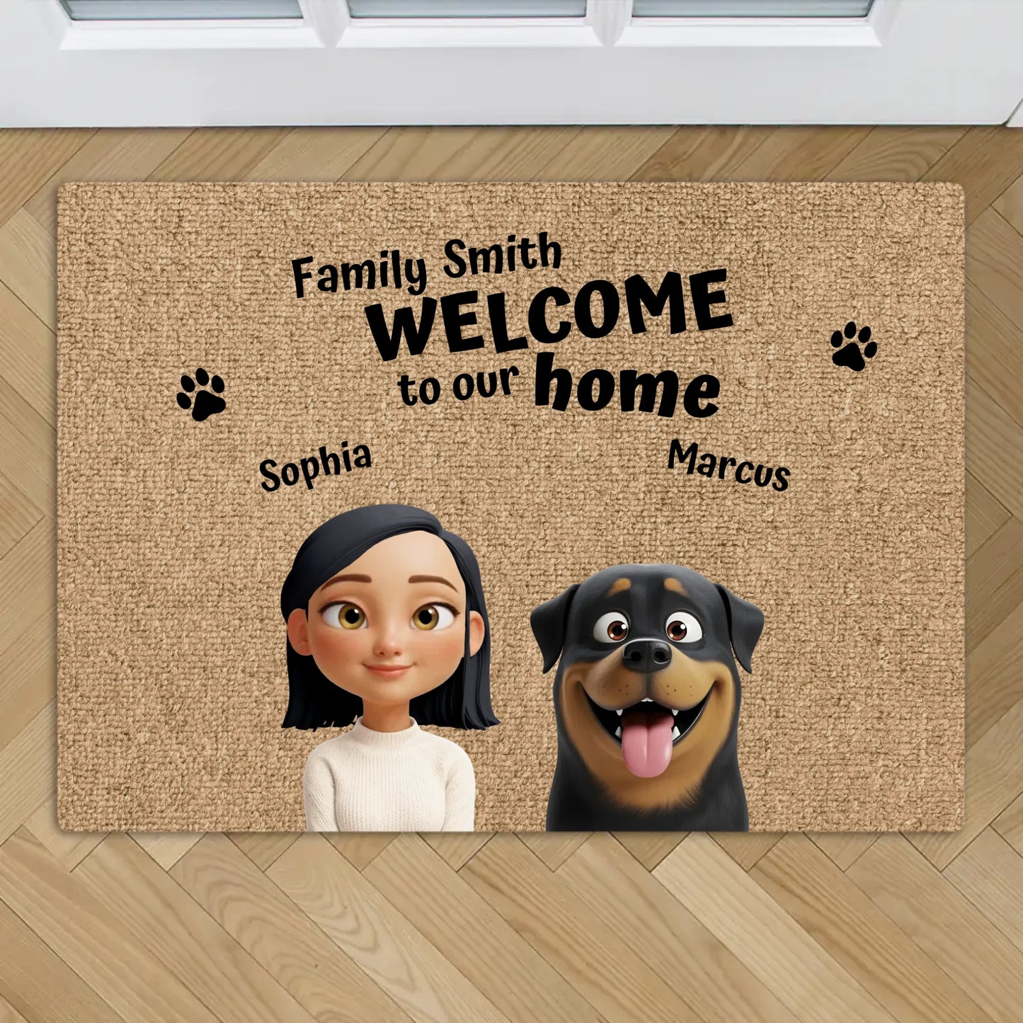 Our home - Personalised Doormat