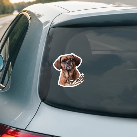 Your Pet Photo - Personalised Car Sticker - Featured Image
