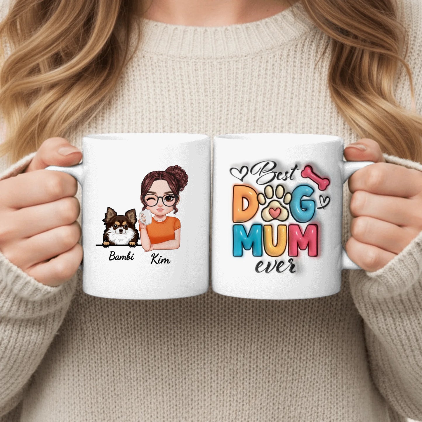 Best pet mum (3D look) - Personalised Mug