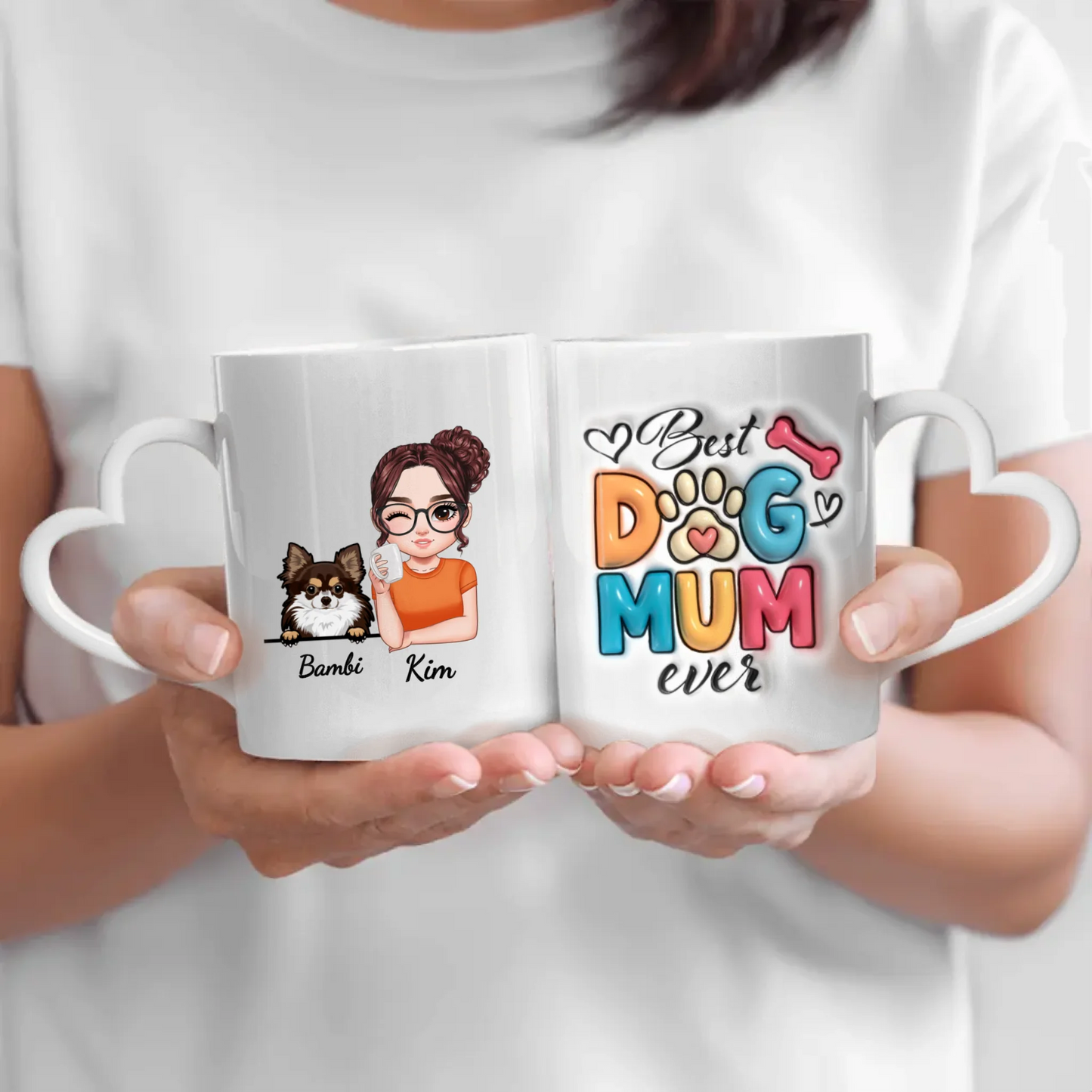 Best pet mum (3D look) - Personalised Mug