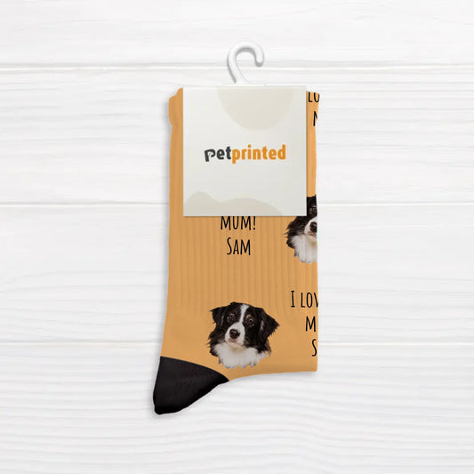 Your photo with text - Personalised Socks