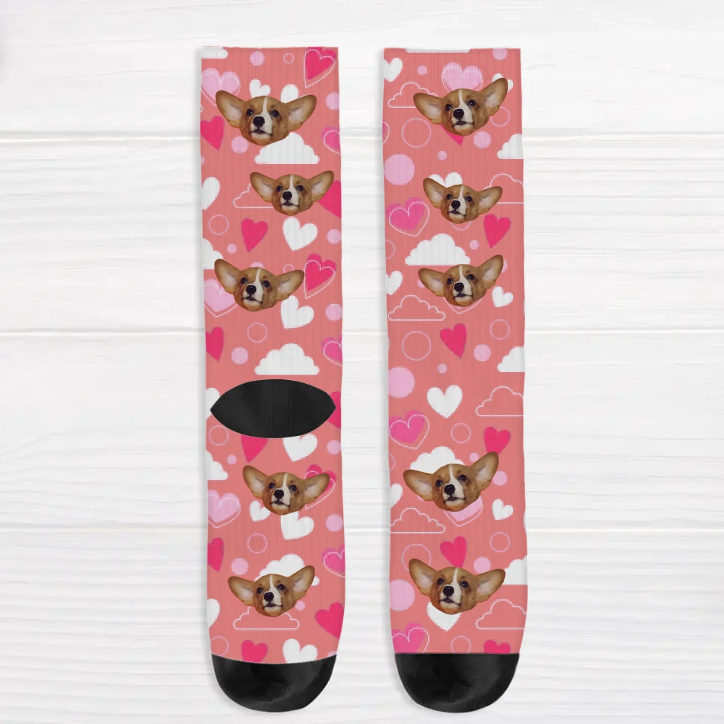 Heart pattern - Personalised Socks