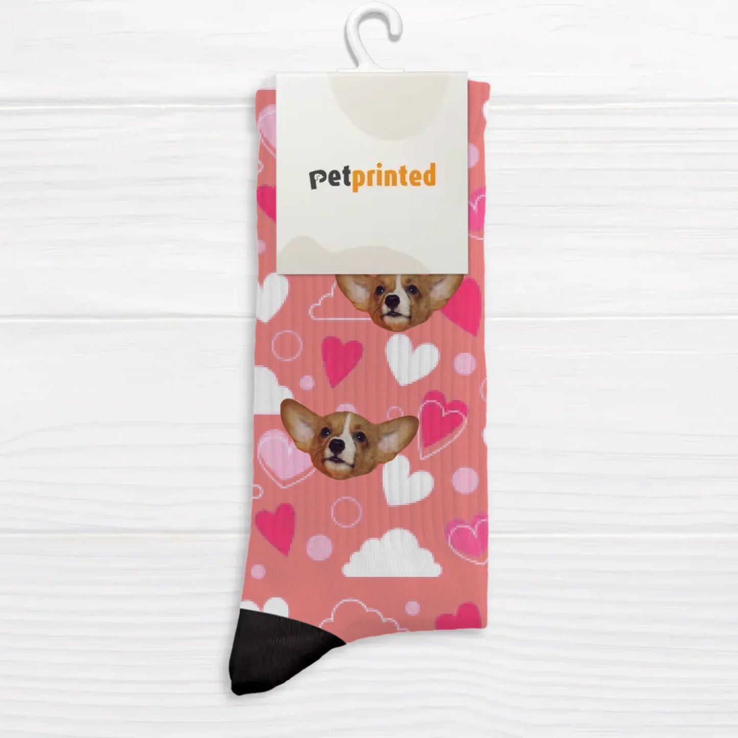 Heart pattern - Personalised Socks