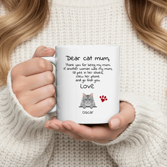 Dear cat parent - Personalised Mug