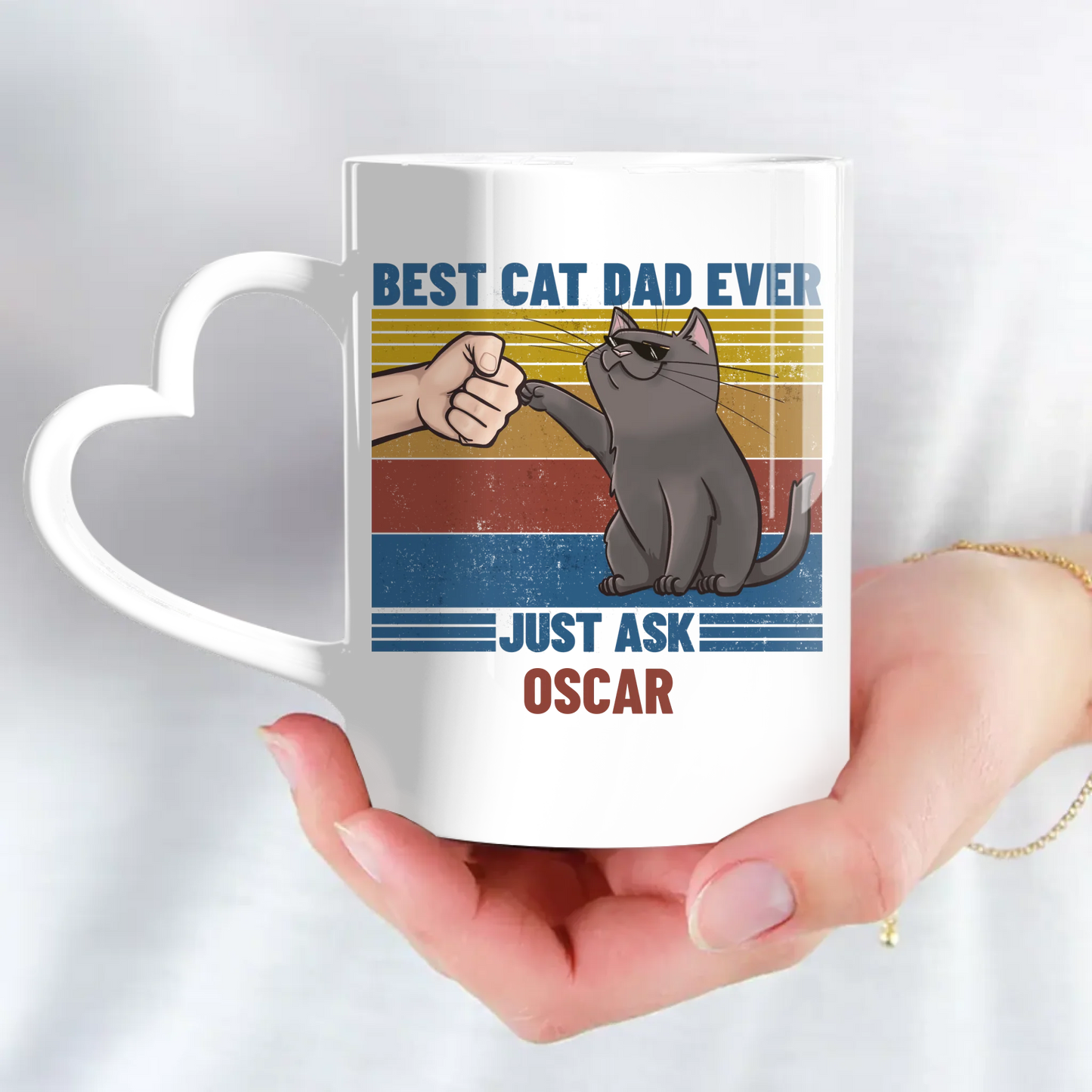 Best cat dad ever - Personalised Mug