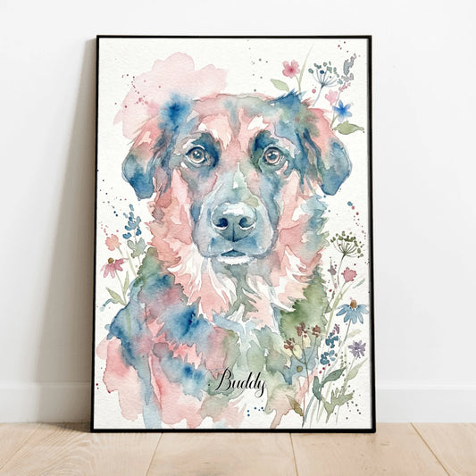 Watercolour -  Personalised Poster