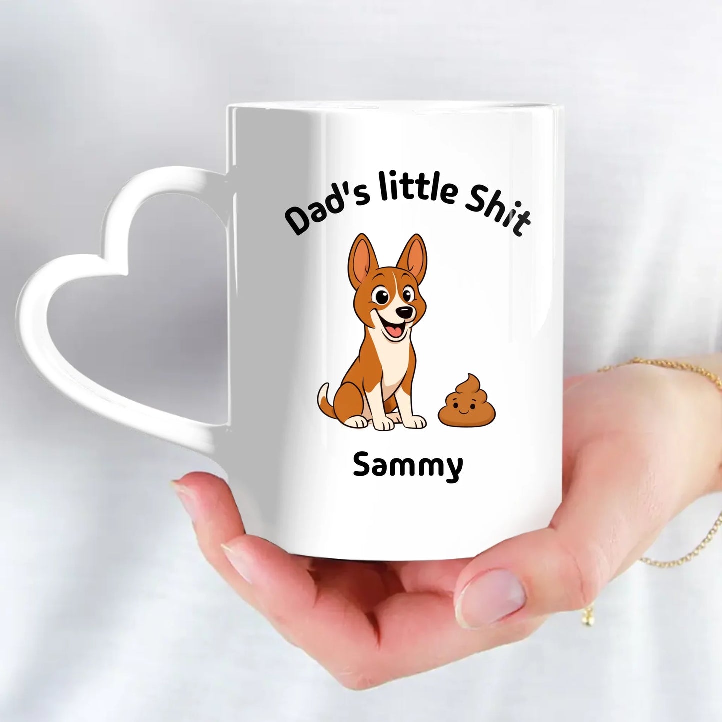 Personalised Mug - Dad's little Shit