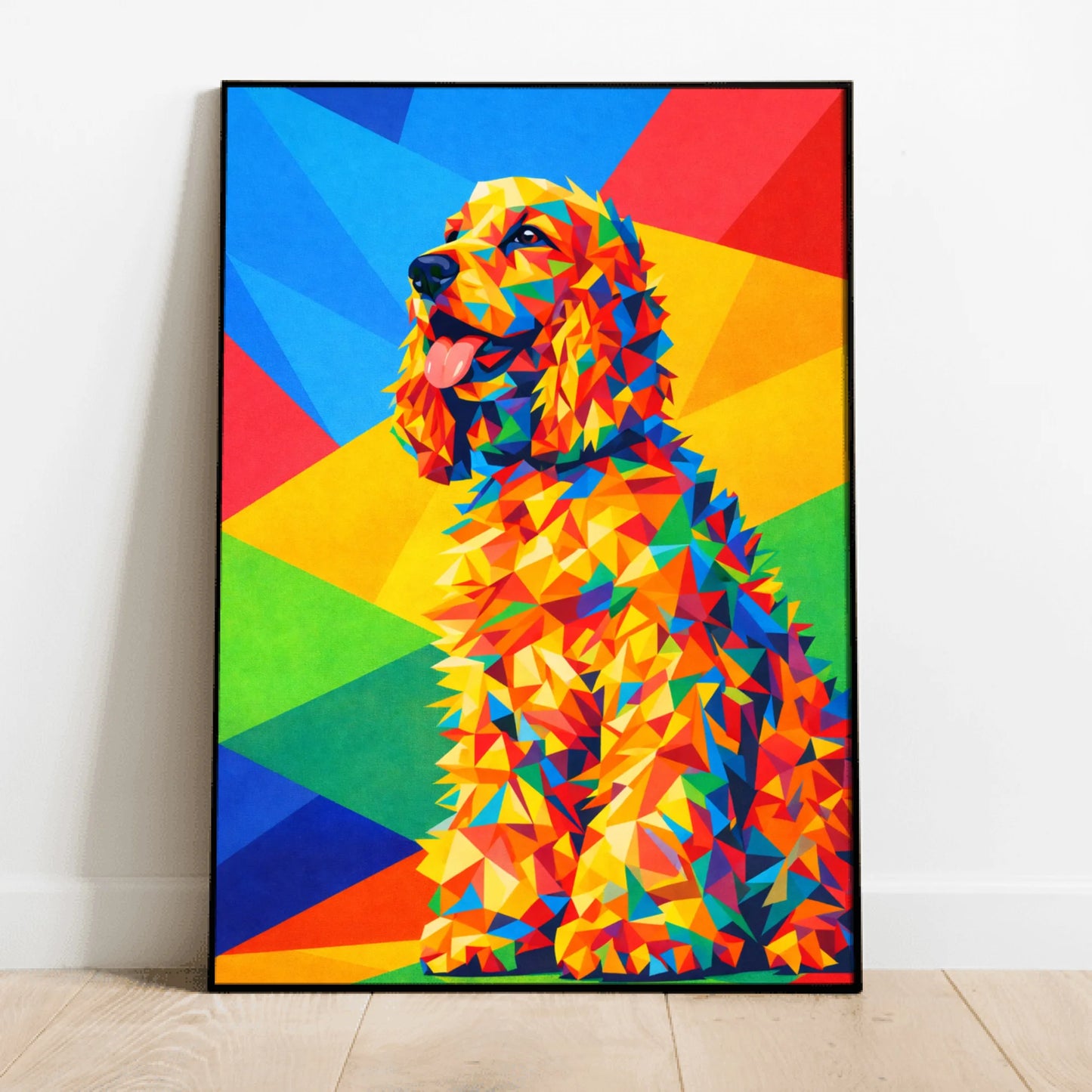 Personalised Poster With Dog or Cat - Polygon Art