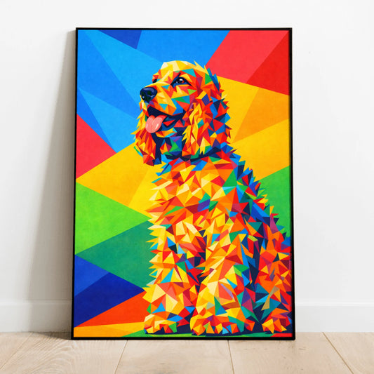 Personalised Poster With Dog or Cat - Polygon Art
