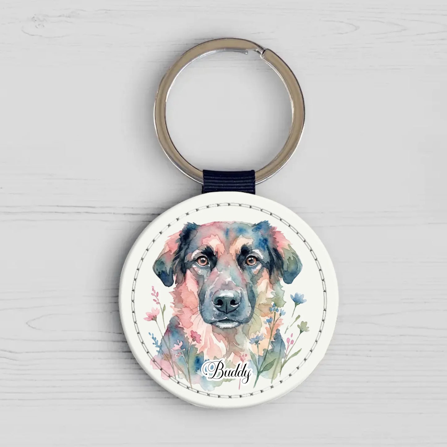 Watercolour - Personalised Keychain