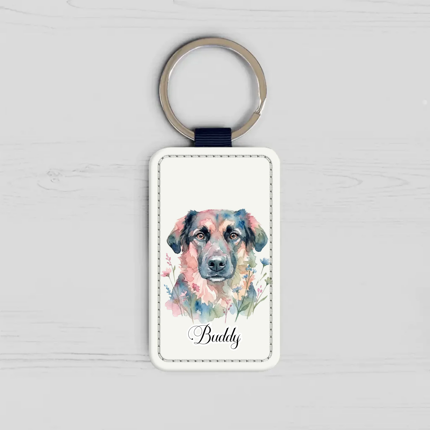 Watercolour - Personalised Keychain