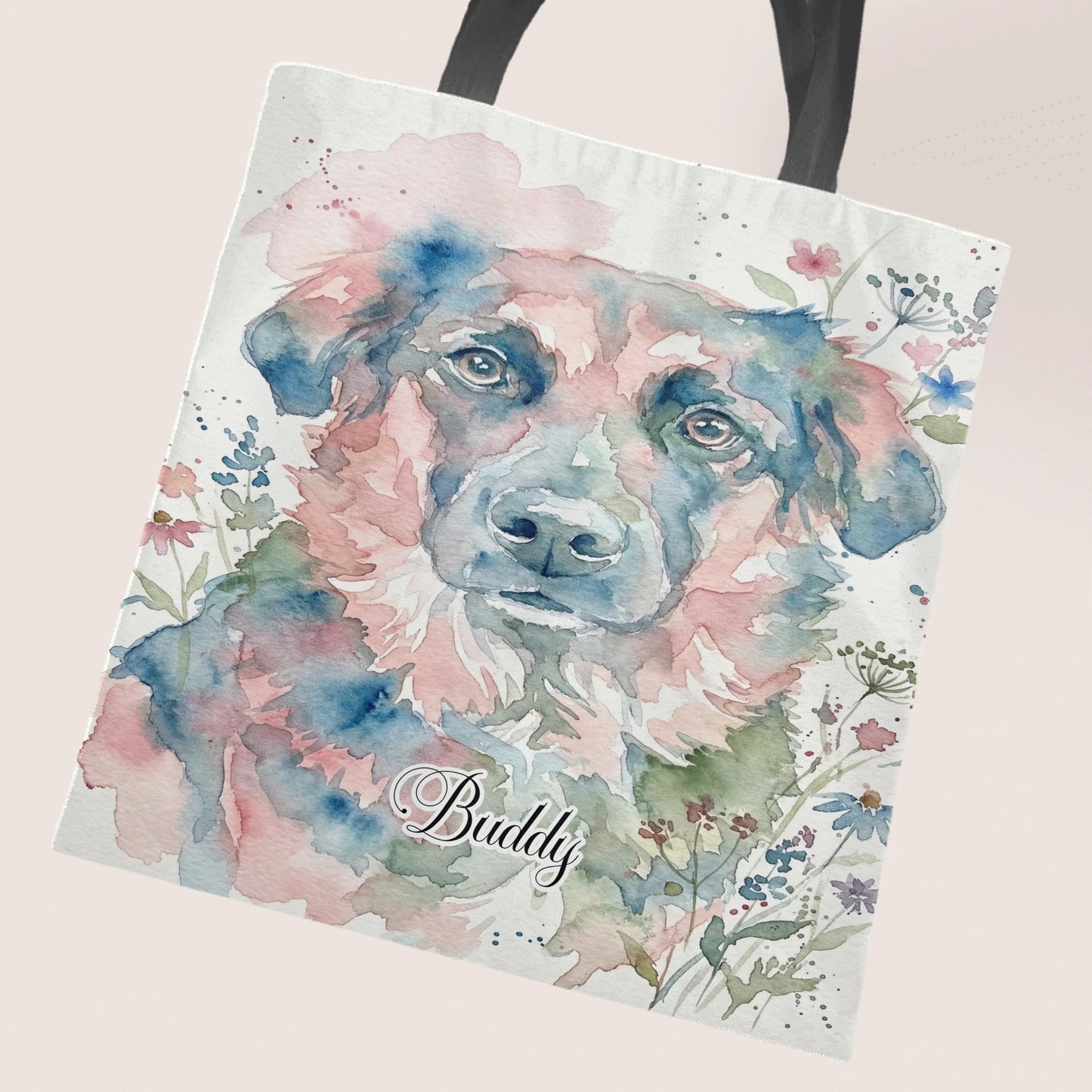 Watercolour - Personalised Tote Bag